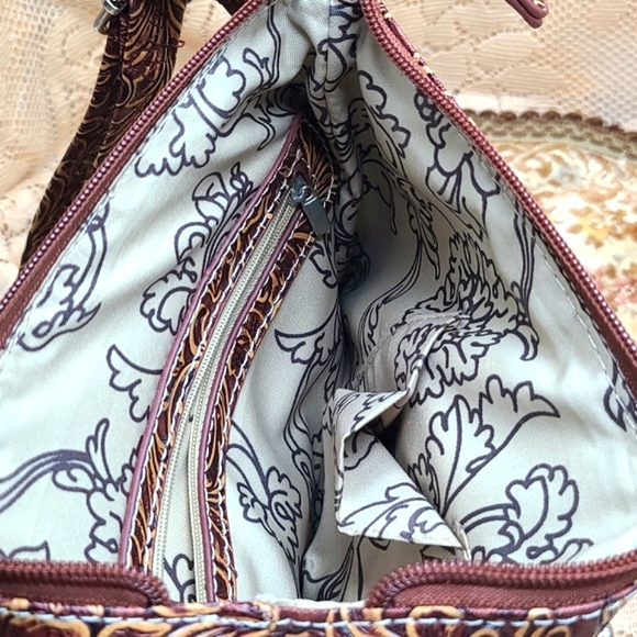 NWOT Dragonfly Faux Leather Purse Wallet Rhinestones Western Tooling Crossbody - Picture 13 of 16